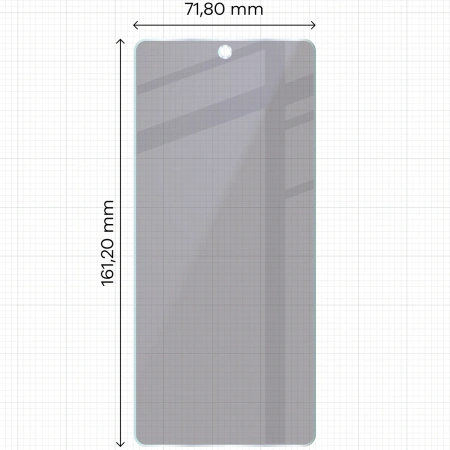 Prywatyzujące szkło hybrydowe Bizon Glass Mule Shadow do Motorola Moto G75 5G, matowe