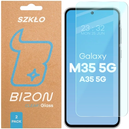 Szkło hartowane Bizon Glass Clear Duo do Galaxy M35 5G / A35 5G, 2 sztuki