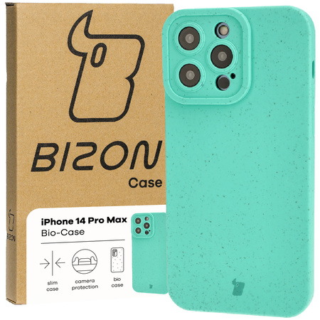 Ekologiczne etui Bizon Bio-Case do iPhone 14 Pro Max, zielone