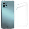 Etui + 2x folia Bizon Case Clear Pack do Motorola Moto G72, przezroczyste