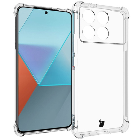 Etui + 2x szkło Bizon Case Clear Pack do Xiaomi Poco F6 Pro, przezroczyste