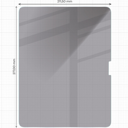 Prywatyzujące szkło hartowane Bizon Glass Tab Clear Shadow do iPad Air 13" M2 2024, 2 sztuki