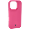 Silikonowe etui Bizon Soft Case do iPhone 16 Pro, fuksja