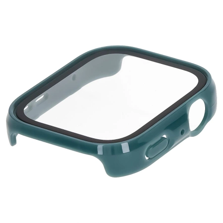 Etui ze szkłem do zegarka Bizon Case Watch Adamo do Huawei Watch Fit 4, zielone