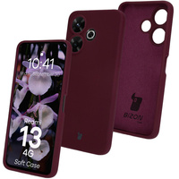 Silikonowe etui Bizon Soft Case do Xiaomi Redmi 13 4G, ciemnofioletowe