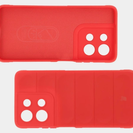 Pancerne etui Bizon Case Tur do Motorola Moto G75 5G, czerwone