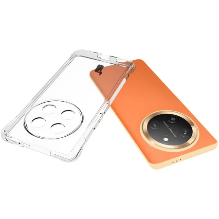 Elastyczne etui + 2x folia na ekran Bizon Case Clear Pack do Honor Magic7 Lite