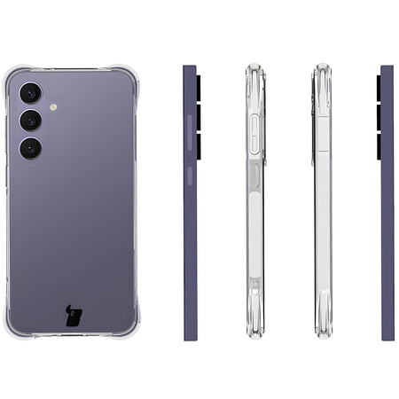 Elastyczne etui Bizon Case Salpa do Galaxy S24 FE, przezroczyste