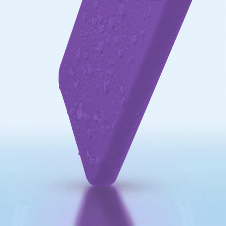 Silikonowe etui Bizon Soft Case do Motorola Edge 40 Neo, głęboki fiolet