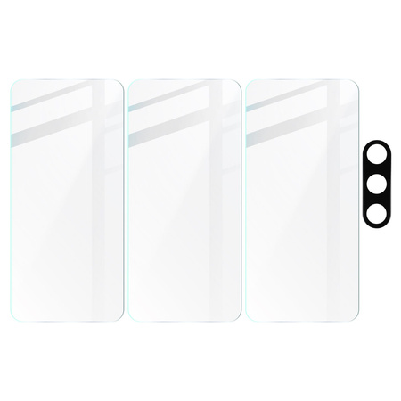 3x Szkło + szybka na aparat BIZON Clear 2 Pack do Galaxy A55 5G