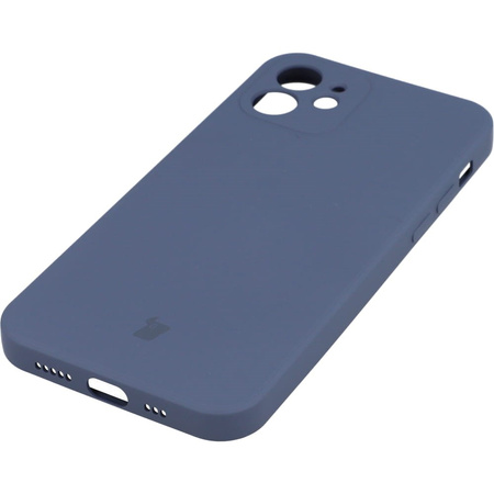 Etui Bizon Case Silicone do iPhone 12, szare