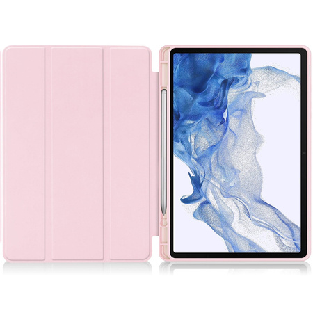 Etui Bizon Case Tab Lizard do Samsung Galaxy Tab S9, różowe