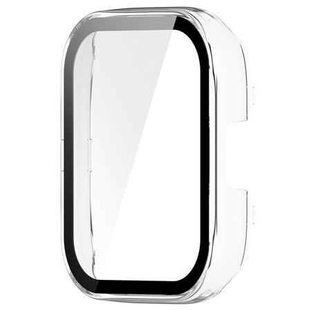 Etui Bizon Case+Glass Set do Xiaomi Redmi Watch 3, przezroczyste