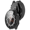 Etui ze szkłem do zegarka Bizon Case Watch Adamo do OnePlus Watch 3 / Oppo Watch X2, czarne