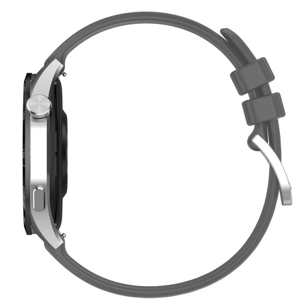 Pasek Bizon Strap Watch Silicone Pro do Huawei Watch GT 5 Pro/GT 5/GT 4 46mm, szary