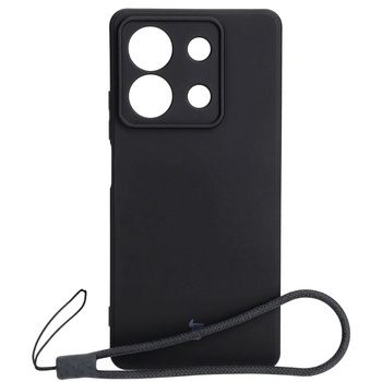 Etui Bizon Case Silicone Sq do Xiaomi Redmi Note 13 5G, czarne