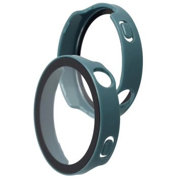 Etui ze szkłem do zegarka Bizon Case Watch Adamo do Huawei Watch GT6 41 mm, zielone