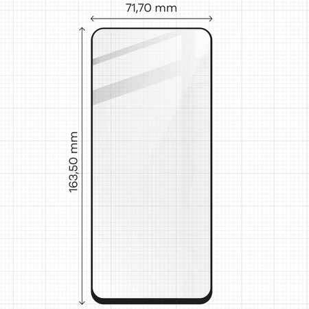 Szkło hartowane Bizon Glass Edge 2 do Xiaomi Redmi 13 4G, czarne