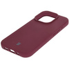 Silikonowe etui Bizon Soft Case do iPhone 16 Pro, ciemnofioletowe