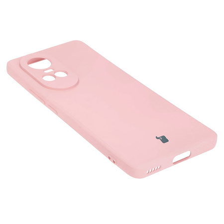 Etui Bizon Case Silicone Sq do Oppo Reno 10 5G, jasnoróżowe