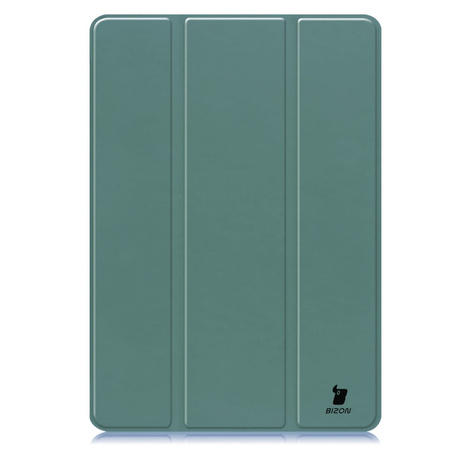 Etui Bizon Case Tab Lizard do Galaxy Tab S9 FE Plus, ciemnozielone