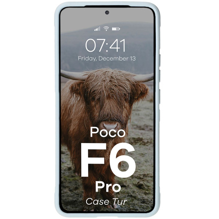 Pancerne etui Bizon Case Tur do Xiaomi Poco F6 Pro, jasnoniebieskie