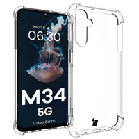 Elastyczne etui Bizon Case Salpa do Galaxy M34 5G, przezroczyste