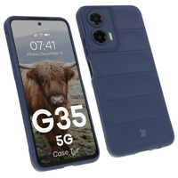 Pancerne etui Bizon Case Tur do Motorola Moto G35 5G, granatowe