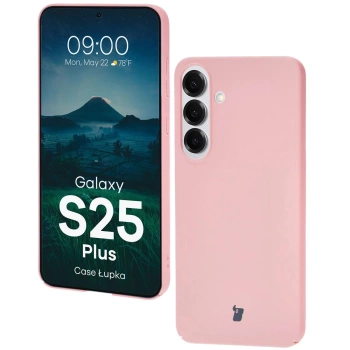 Etui Bizon Case Łupka do Galaxy S25 Plus, różowe