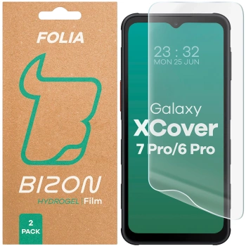 Folia hydrożelowa na ekran Bizon Glass Hydrogel dla Galaxy XCover 6 Pro, 2 sztuki