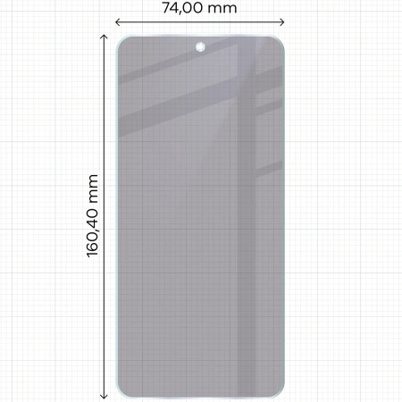 Prywatyzujące szkło hybrydowe Bizon Glass Mule Shadow do Nothing CMF Phone 2 Pro, matowe