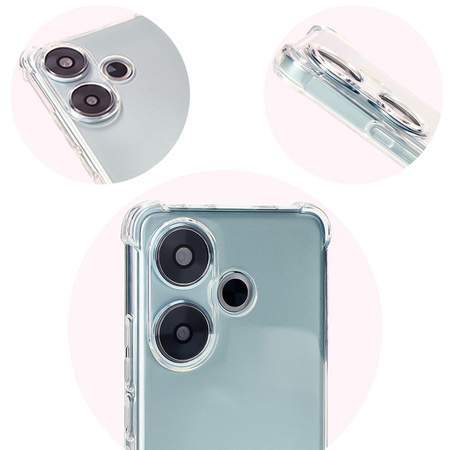 Elastyczne etui Bizon Case Salpa do Xiaomi Poco F6, przezroczyste