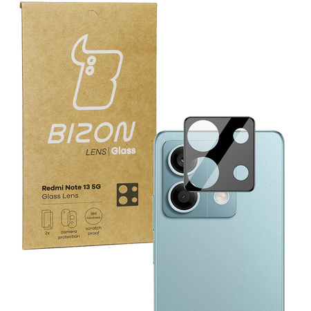 Szkło na aparat Bizon Glass Silk Lens do Xiaomi Redmi Note 13 5G, 2 sztuki