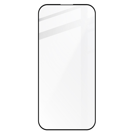 Szkło hartowane Bizon Glass Edge 2 do iPhone 15 Pro, czarne
