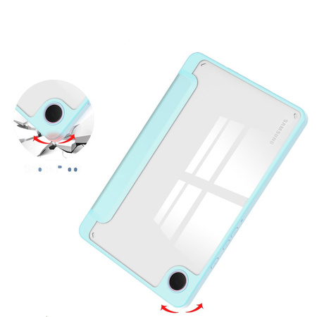 Etui Bizon Case Tab Clear Matt do Galaxy Tab A9, błękitne