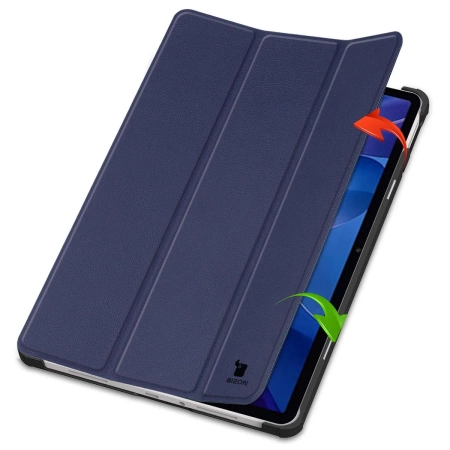Etui z klapką Bizon Case Tab Croc do Xiaomi Redmi Pad 2, granatowe