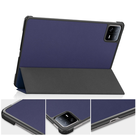 Etui Bizon Case Tab Croc do Xiaomi Pad 6 / Pad 6 Pro, granatowe