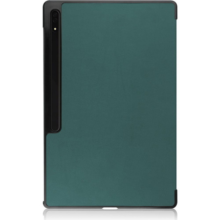 Etui Bizon Case Tab Croc do Galaxy Tab S8 Ultra, ciemnozielone