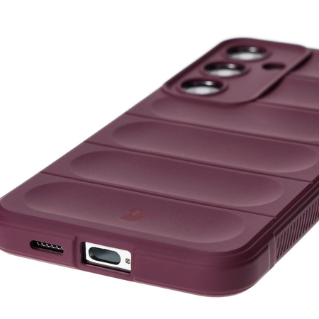 Pancerne etui Bizon Case Tur do Galaxy S24 Plus, burgundowe