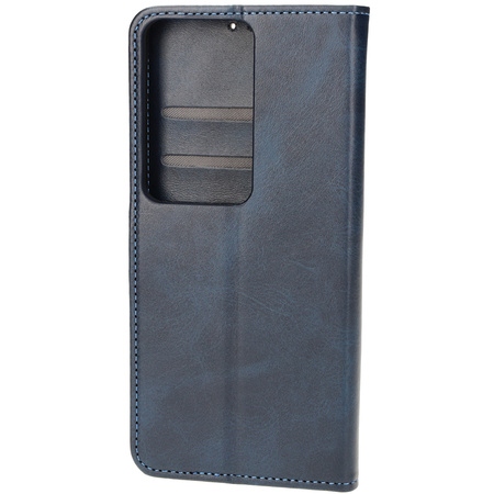 Etui z klapką Bizon Case Pocket do Oppo Reno11 F 5G, granatowe