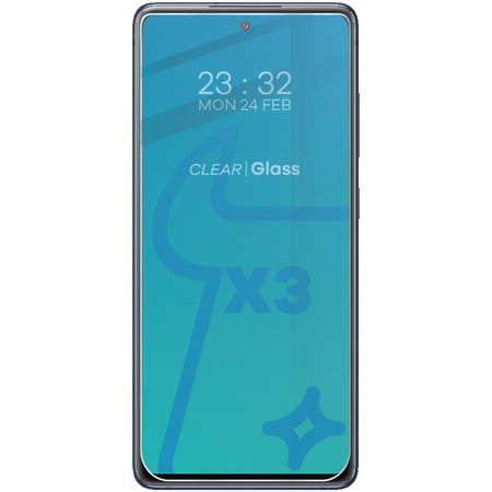 3x Szkło hartowane + szybka na aparat Bizon Glass Clear Pack do Galaxy S20 FE