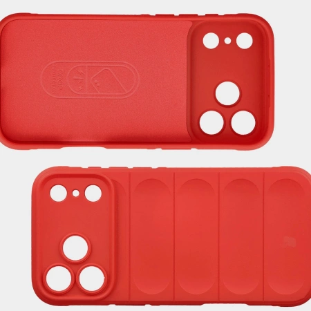 Pancerne etui Bizon Case Tur do iPhone 17 Pro Max, czerwone