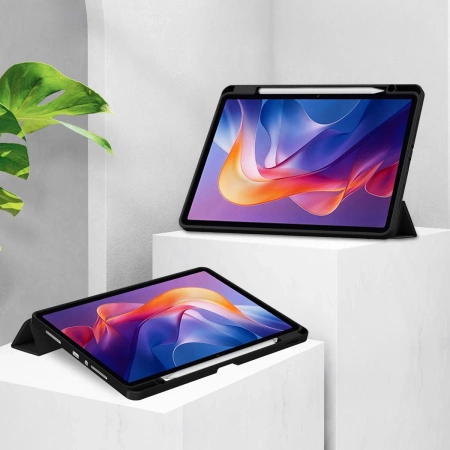 Etui z klapką Bizon Case Tab Clear Matt do Xiaomi Redmi Pad 2, czarne