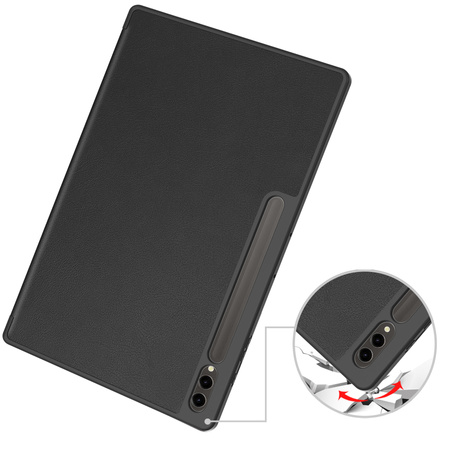 Etui Bizon Case Tab Lizard do Galaxy Tab S10 Ultra / S9 Ultra, czarne