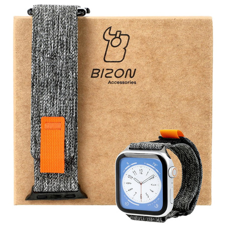 Pasek Bizon Strap Watch Urban do Apple Watch 44/45/46/49 mm, szary melanż