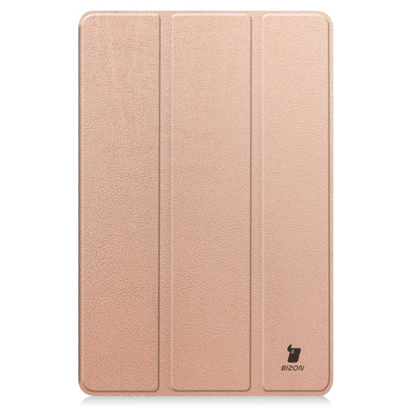 Etui Bizon Case Tab Croc do Xiaomi Pad 6 / Pad 6 Pro, różowozłote