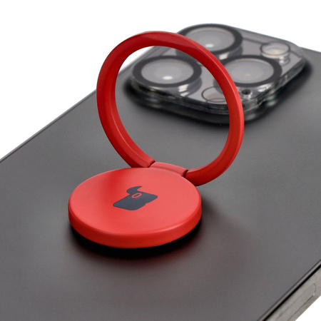 Uchwyt na palec Bizon Accessories Ring Turtle uniwersalny, czerwony