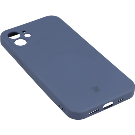 Etui Bizon Case Silicone do iPhone 12, szare