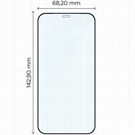 Szkło hartowane Bizon Glass Edge do iPhone 12 / 12 Pro, czarne