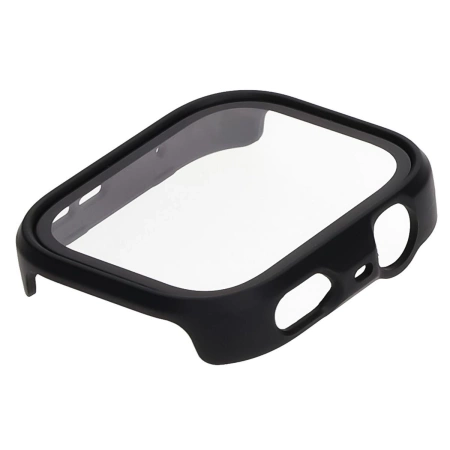 Etui ze szkłem do zegarka Bizon Case Watch Adamo do Huawei Watch Fit 4 Pro, czarne matowe